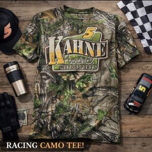 Kasey Kahne #5 Hendrick Motorsports Camo T-Shirt Realtree Racing Chase Sz Small